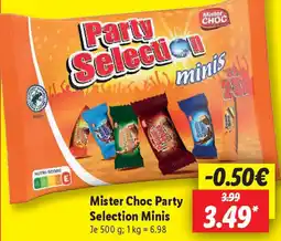 Lidl Mister Choc Party Selection Minis Angebot