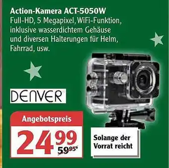 Globus Denver Action-kamera ACT-5050W Angebot