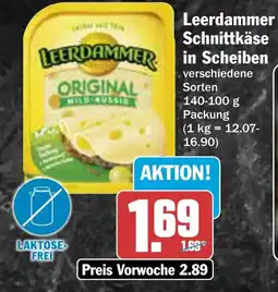 AEZ Leerdammer Schnittkäse in Scheiben Angebot