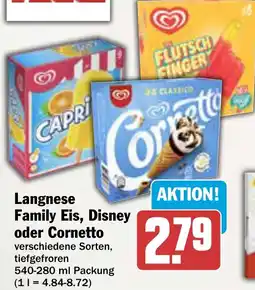 AEZ Langnese Family Eis, Disney oder Cornetto Angebot