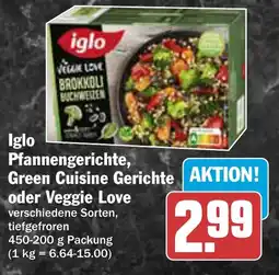 AEZ Iglo Pfannengerichte, Green Cuisine Gerichte AKTION! oder Veggie Love Angebot