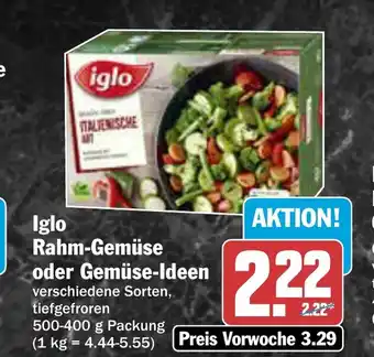 AEZ Iglo Rahm-Gemüse oder Gemüse-Ideen Angebot