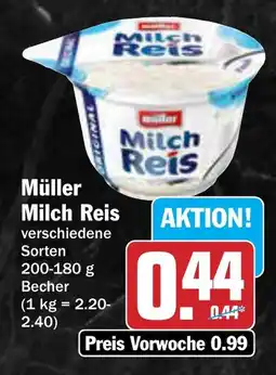 AEZ Müller Milch Reis Angebot