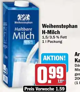 AEZ Weihenstephan H-Milch Angebot