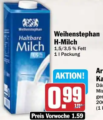 AEZ Weihenstephan H-Milch Angebot
