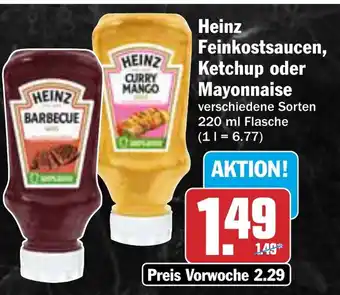 AEZ Heinz Feinkostsaucen, Ketchup oder Mayonnaise Angebot