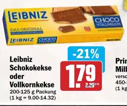 AEZ Leibniz Schokokekse oder Vollkornkekse Angebot