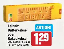 AEZ Leibniz Butterkekse oder Kakaokekse Angebot
