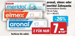 AEZ aronal, elmex oder meridol Zahnpasta Angebot