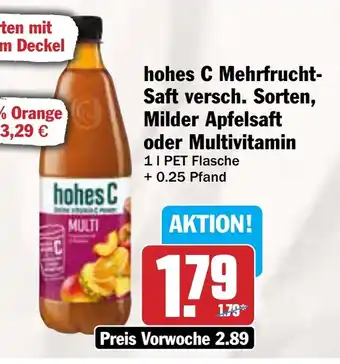 AEZ hohes C Mehrfrucht- Saft versch. Sorten, Milder Apfelsaf oder Multivitamin t Angebot
