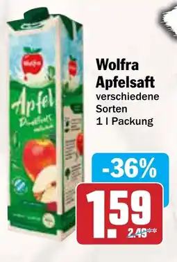 AEZ Wolfra Apfelsaft Angebot