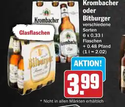 AEZ Krombacher oder Bitburger Angebot