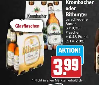 AEZ Krombacher oder Bitburger Angebot