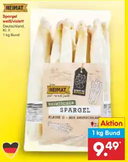 Netto Marken-Discount HEIMAT Spargel weiß/violett Angebot