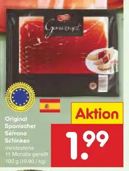Netto Marken-Discount Original Spanischer Serrano Schinken Angebot