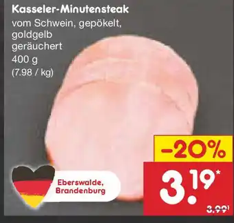 Netto Marken-Discount Kasseler-Minutensteak v Angebot