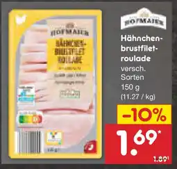 Netto Marken-Discount Hähnchen- brustfilet- roulade Angebot