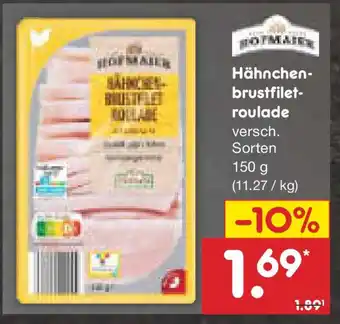 Netto Marken-Discount Hähnchen- brustfilet- roulade Angebot