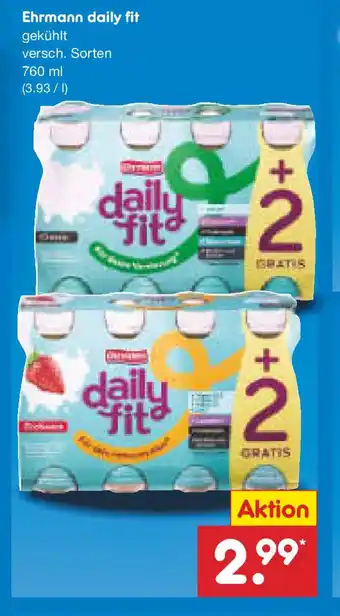 Netto Marken-Discount Ehrmann daily fit gekühlt Angebot