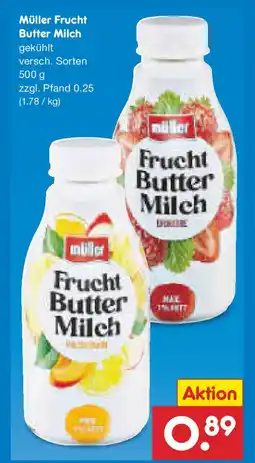Netto Marken-Discount Müller Frucht Butter Milch Angebot