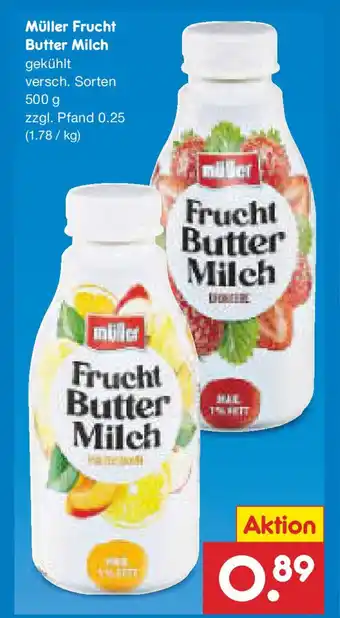 Netto Marken-Discount Müller Frucht Butter Milch Angebot