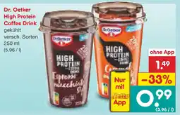 Netto Marken-Discount Dr. Oetker High Protein Coffee Drink Angebot