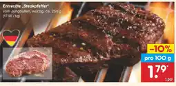Netto Marken-Discount Entrecôte „Steakpfeffer" Angebot