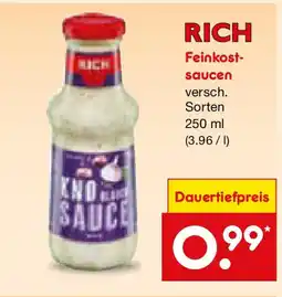 Netto Marken-Discount RICH Feinkost- saucen Angebot