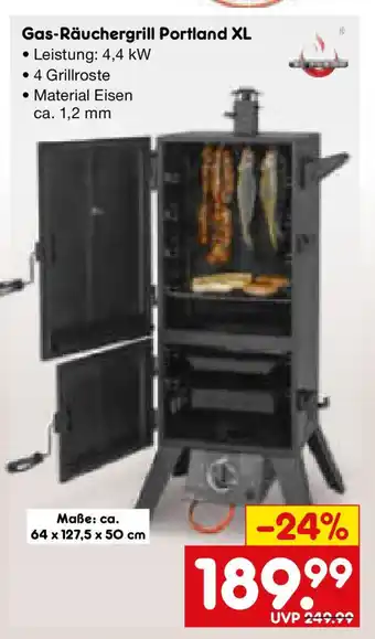 Netto Marken-Discount Gas-Räuchergrill Portland XL Angebot