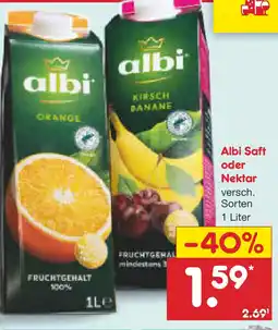 Netto Marken-Discount Albi Saft oder Nektar Angebot
