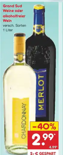 Netto Marken-Discount Grand Sud Weine oder alkoholfreier Wein Angebot