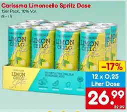 Netto Marken-Discount Carissma Limoncello Spritz Dose Angebot