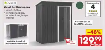 Netto Marken-Discount Metall Geräteschuppen Angebot