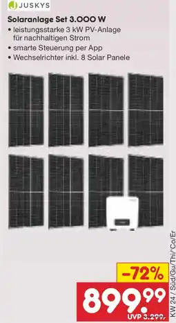 Netto Marken-Discount Solaranlage Set 3.000 W Angebot