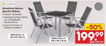 Netto Marken-Discount Aluminium Garten- garnitur Milano Angebot