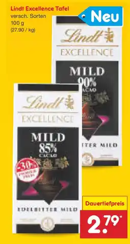 Netto Marken-Discount Lindt Excellence Tafel Angebot