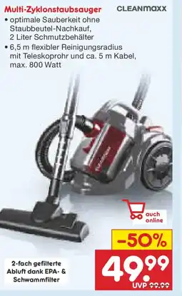 Netto Marken-Discount Multi-Zyklonstaubsauger Angebot