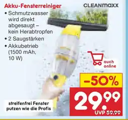 Netto Marken-Discount Akku-Fensterreiniger Angebot