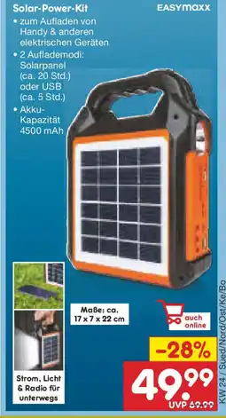 Netto Marken-Discount Solar-Power-Kit Angebot