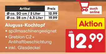 Netto Marken-Discount Aluguss-Kochtopf Angebot