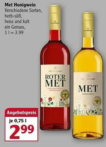 Globus Met Honigwein Angebot