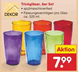 Netto Marken-Discount Trinkgläser, 6er Set Angebot