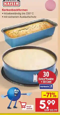 Netto Marken-Discount Karbonbackformen Angebot