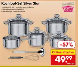 Netto Marken-Discount Kochtopf-Set Silver Star Angebot