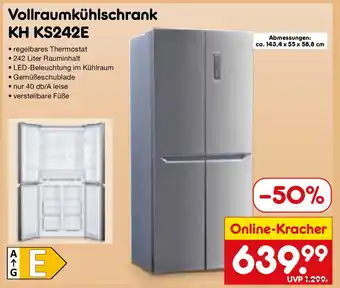 Netto Marken-Discount Vollraumkühlschrank KH KS242E Angebot