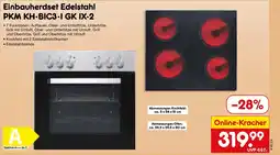 Netto Marken-Discount Einbauherdset Edelstahl PKM KH-BIC3-1 GK IX-2 Angebot