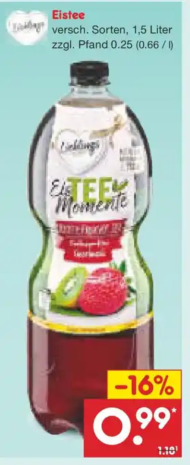 Netto Marken-Discount Eistee Angebot