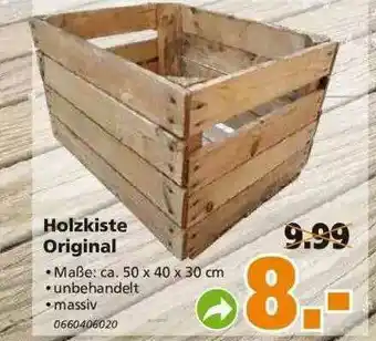 Globus Baumarkt Holzkiste Original Angebot