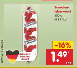 Netto Marken-Discount Tomaten- leberwurst Angebot
