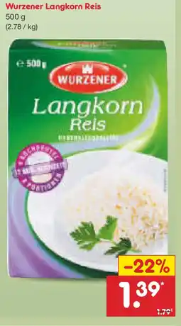 Netto Marken-Discount Wurzener Langkorn Reis Angebot